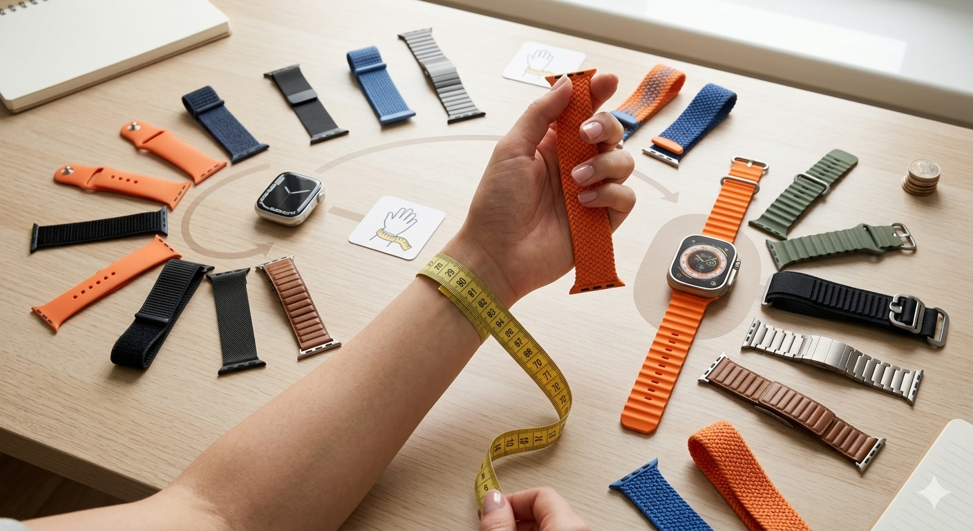 Apple Watch szíj méret útmutató: melyik illik az órádhoz?