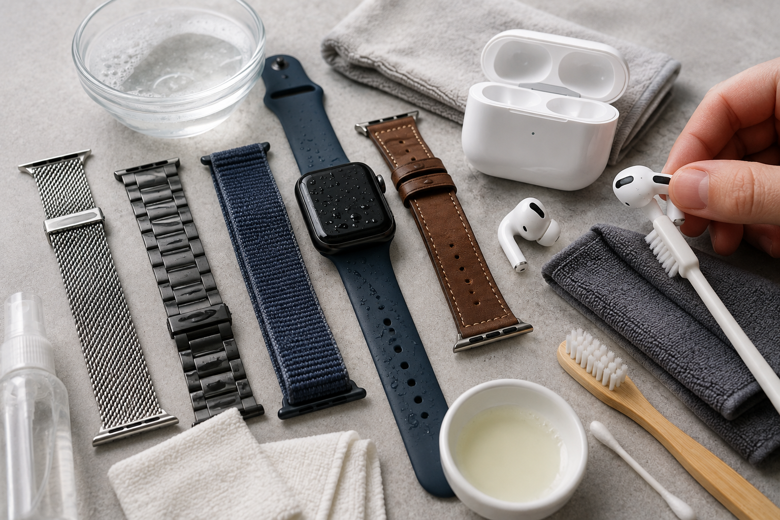 Apple Watch szíj és AirPods tisztítása: tippek a hosszú élettartamért