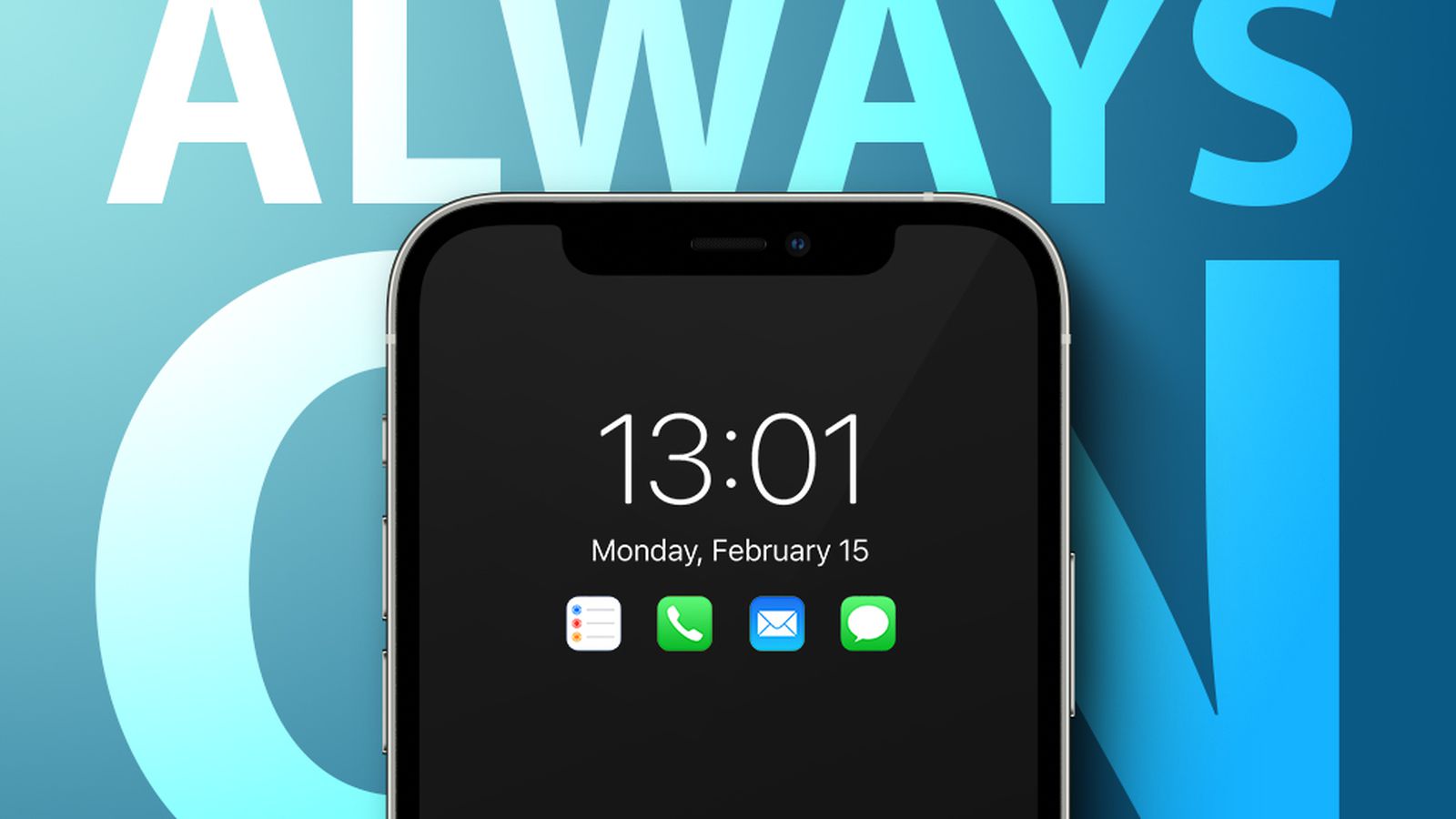 iPhone 14 Pro,  „Always-On”, vagyis mindig aktív kijelző!